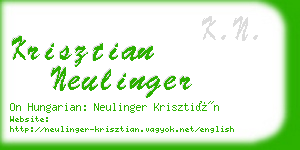 krisztian neulinger business card